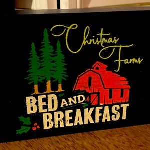 Bed & Breakfast wooden block